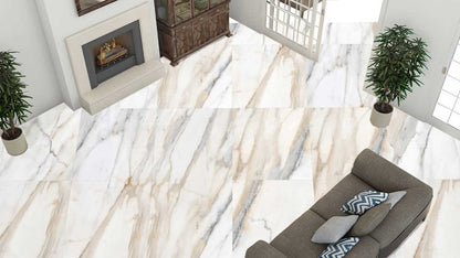 Crystal Carrara Semi Polished